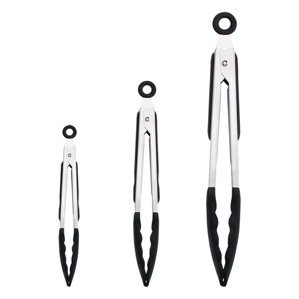 

Modern And Simple Stainless Steel Silicone Food Clamp Household Kitchen Non-Toxic Barbecue Cakes Bread Clip