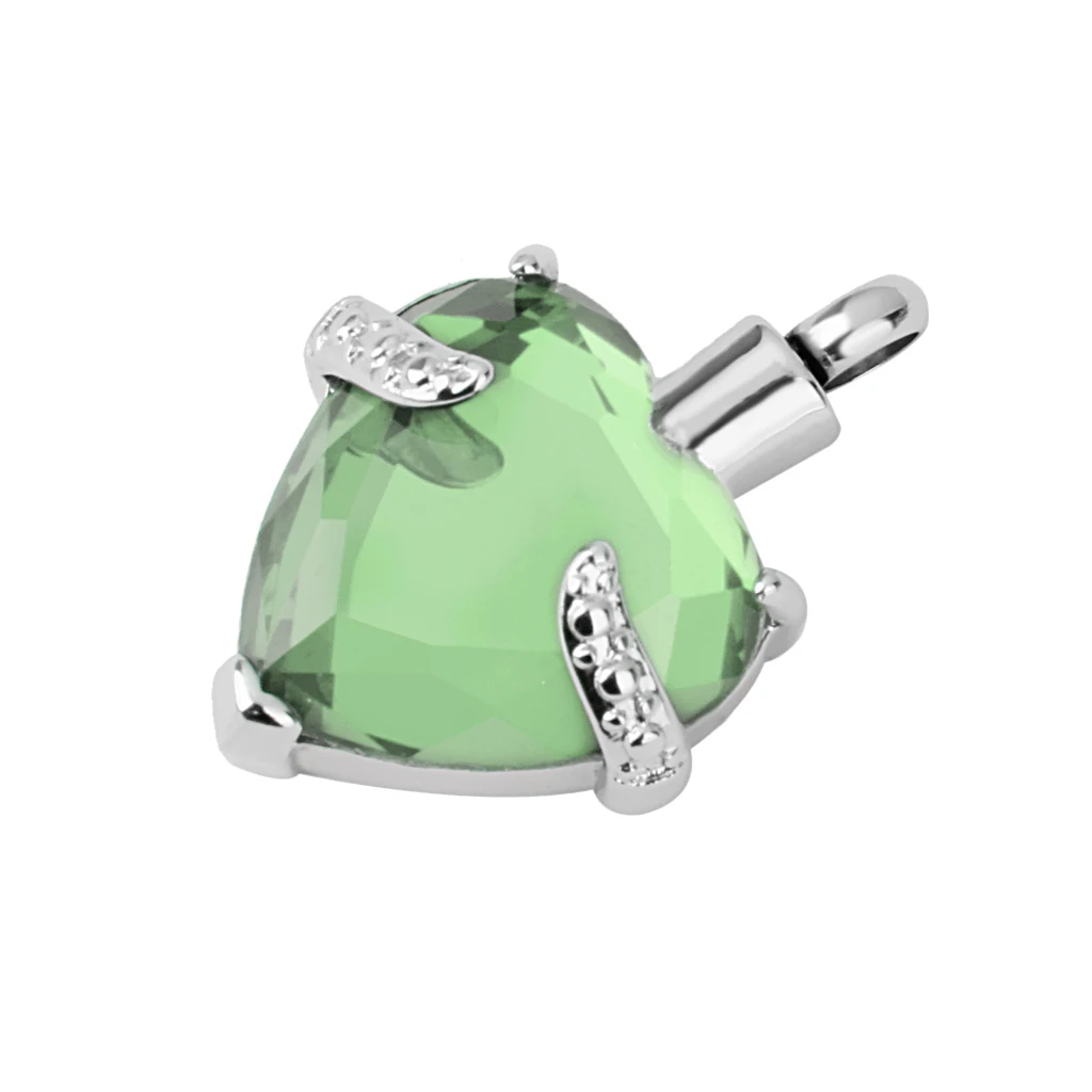 Сердце со стразами кремационные ювелирные изделия пепел урна кулон