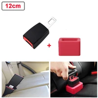 universial car seat belt buckle clip extender 12cm and safety belt buckle holder silicone protective cover seat belt accessories