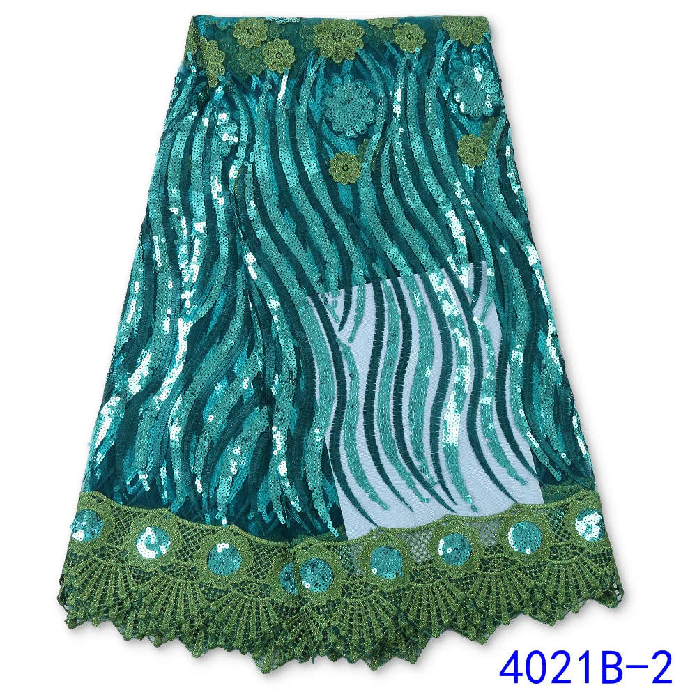 

NIAI Velvet Fabric With Embroidery Lace Orange Elegant Beautiful Flower African Nigerian French For Dress XY3527B-1