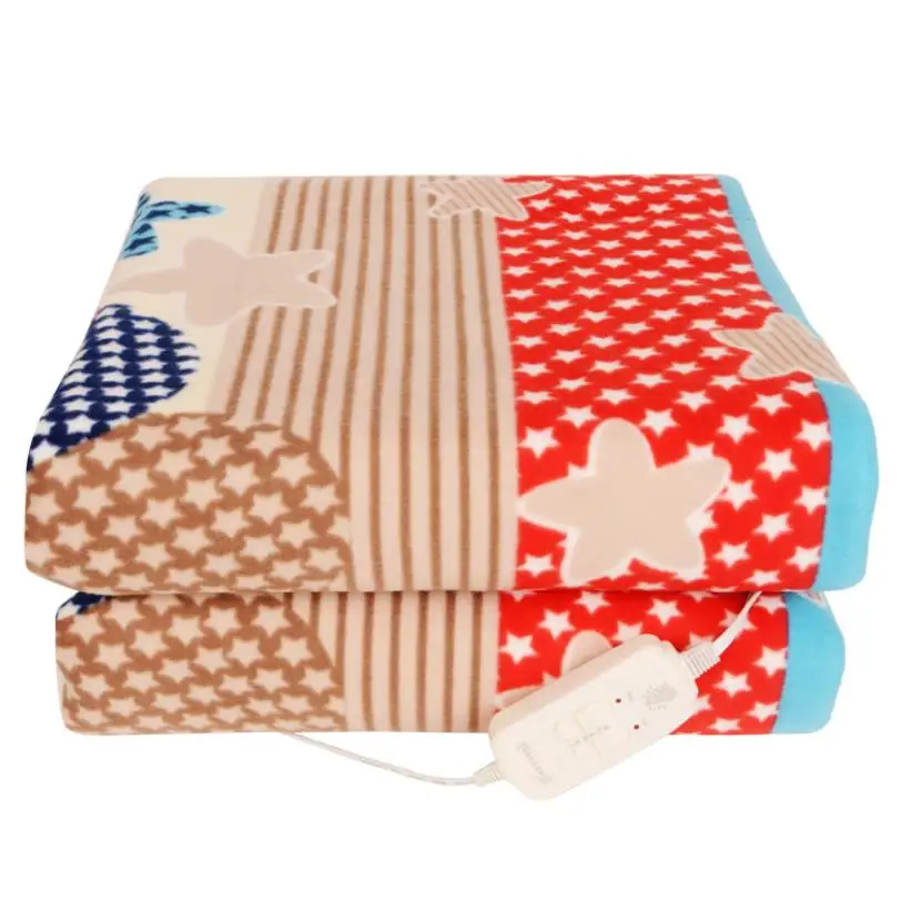 220 В безопасность плюшевое электрическое одеяло для кровати термостат