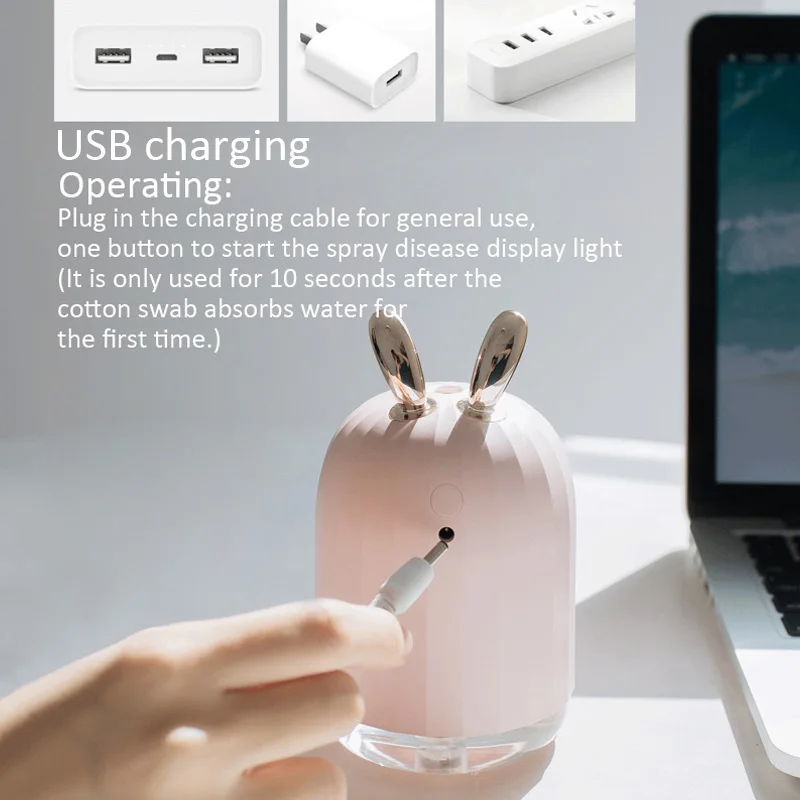 KBAYBO 220 мл увлажнитель воздуха ультразвуковой usb и с 7 цветов Изменение