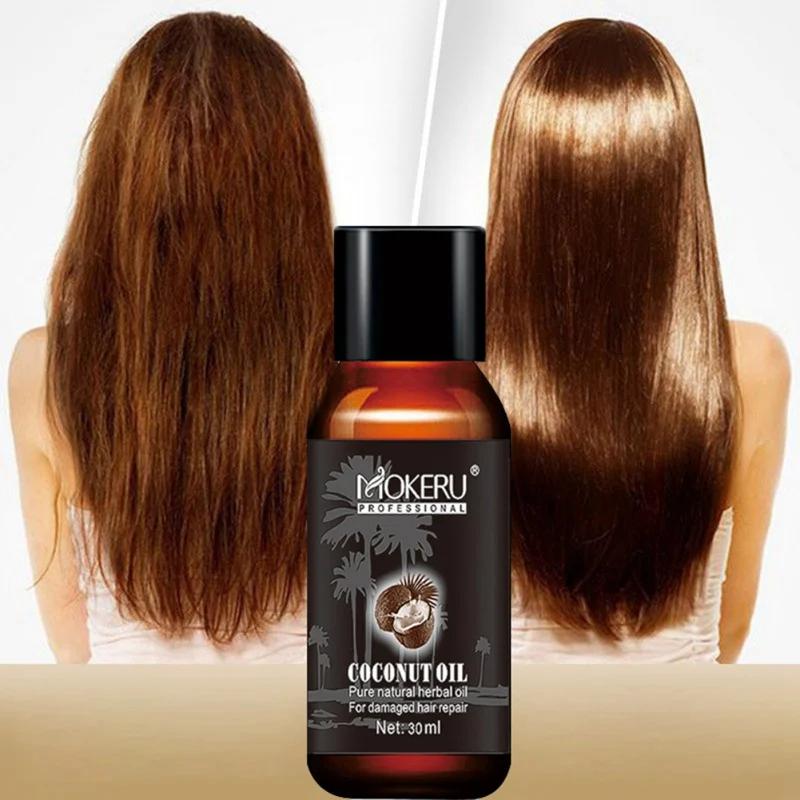 30ml Natural Coconut Oil Hair Repair Essential Moisturizing Nourishing Scalp Care | Красота и здоровье