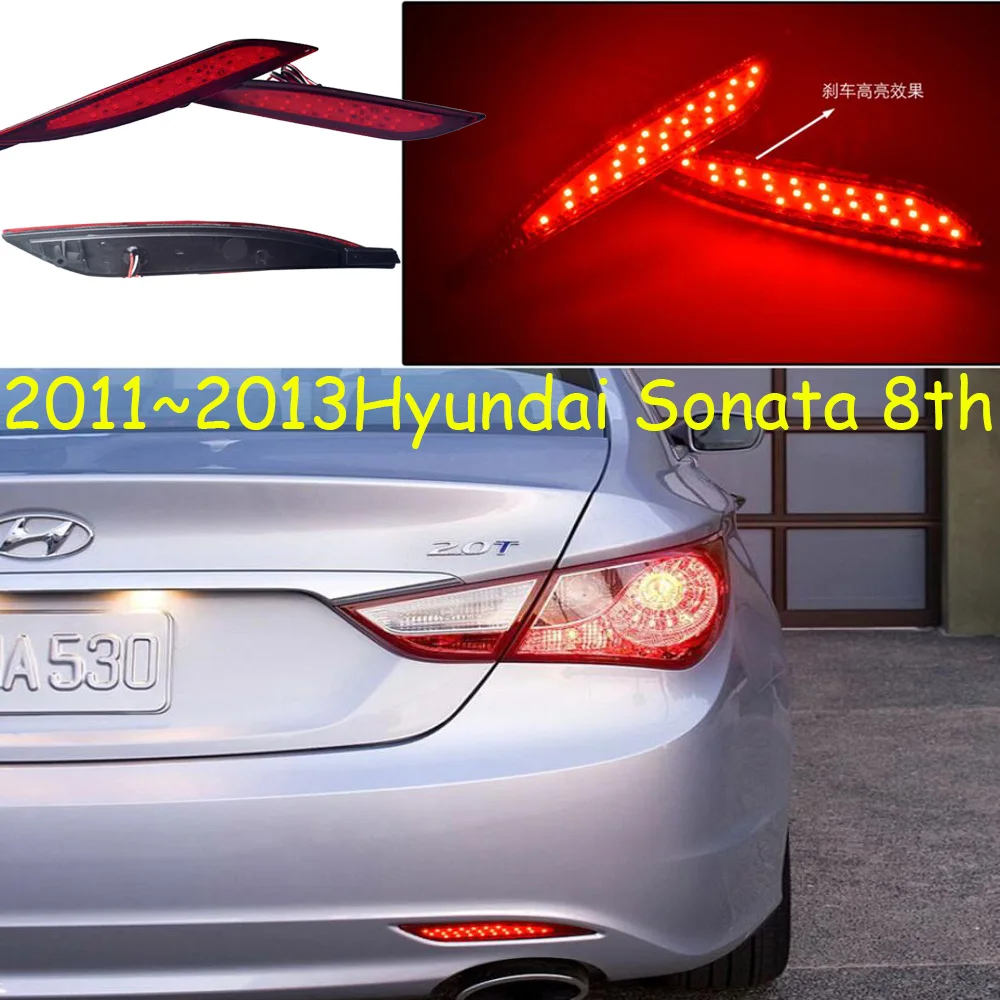 

Задний светильник 2011 ~ 2013 года для Hyundai sonata, задсветильник онарь, автомобильные аксессуары, светодиодные DRL, задний фонарь для sonata, противотум...