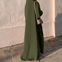 women muslim prayer garment hooded abaya one piece plain jilbaab long sleeve islamic clothes khimar dubai saudi turkey indoneisa
