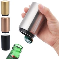 magnetic automatic beer bottle opener stainless steel wine opener portable bar tools kitchen gadgets party gift