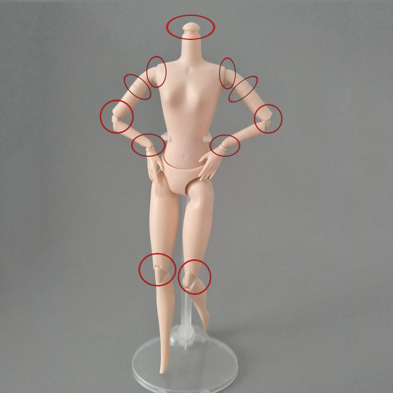 6 1/6 DIY шарнирное тело куклы для 11," BJD кукольный домик подвижный картина из 5 частей DIY тело без голова куклы аксессуары детские подарки - Цвет: 6