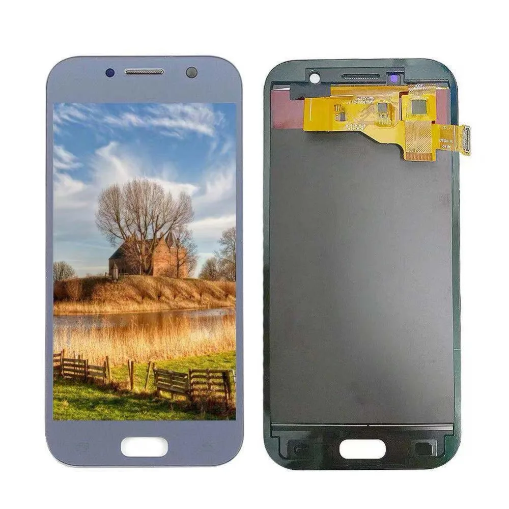 Pantalla LCD t&aacute;ctil para SAMSUNG GALAXY A5, 100%, A520, SM-A520F, digitalizador, montaje, reemplazo, 2017-1