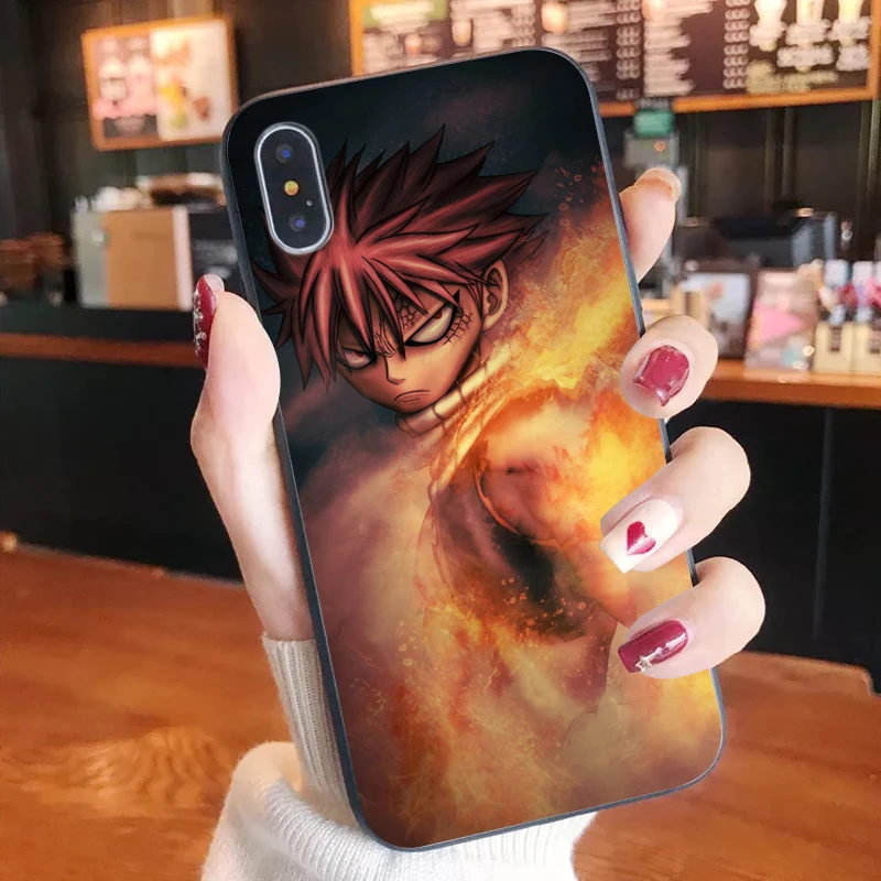 

Japanese Anime Fairy Tail Soft TPU Phone Cover for iPhone X XS MAX 6 6S 7 7plus 8 8Plus 5 5S XR SE2020 12pro 12mini 11pro max
