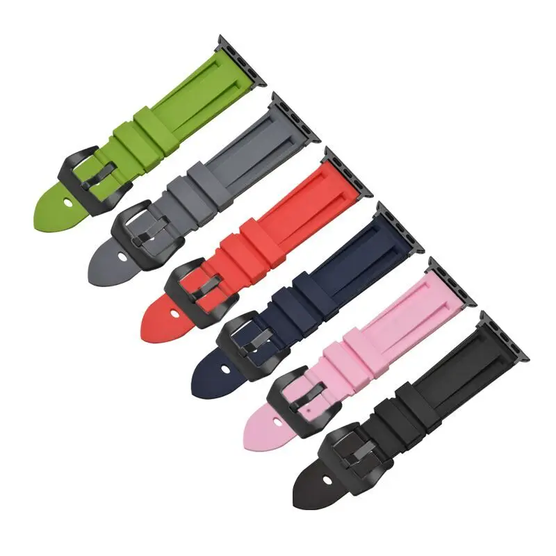 Ремешок силиконовый Камуфляжный для Apple Watch Band 42 мм 44 38 40 браслет iWatch Series 5 4 3 2