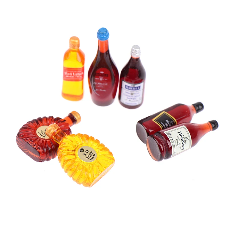 9 шт./компл. Смола милый кукольный домик мини моделирование вина Виски