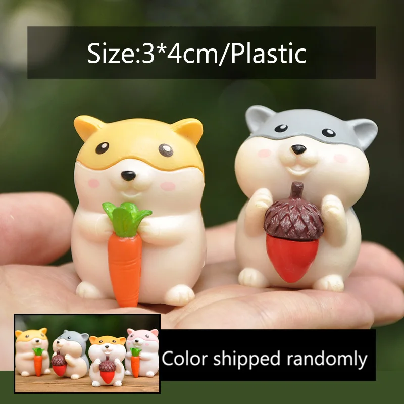 BAIUFOR пара мультяшных животных [1] миниатюры овечка кролик Лебедь DIY статуэтки для