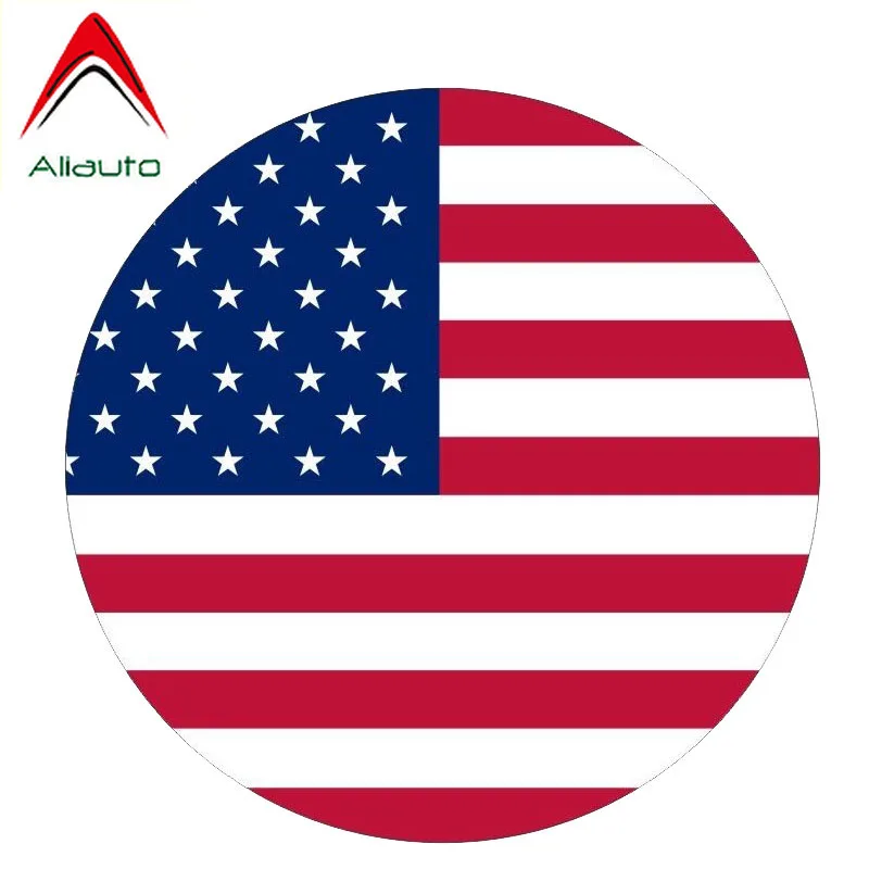 Aliauto забавная Автомобильная наклейка стиль американский флаг США аксессуары ПВХ