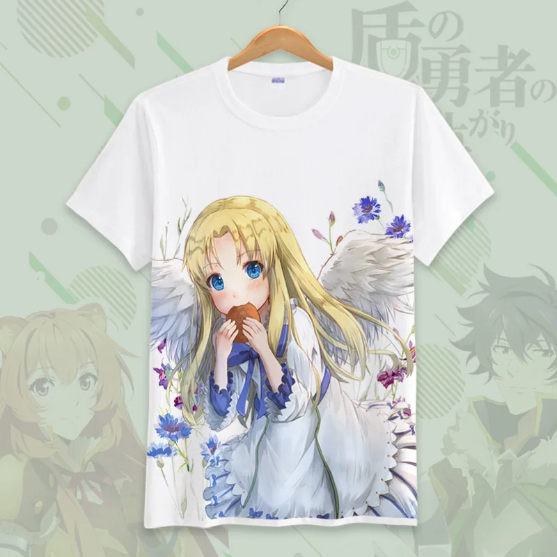 Футболка для косплея героя из японского аниме Восхождение щита летняя футболка с