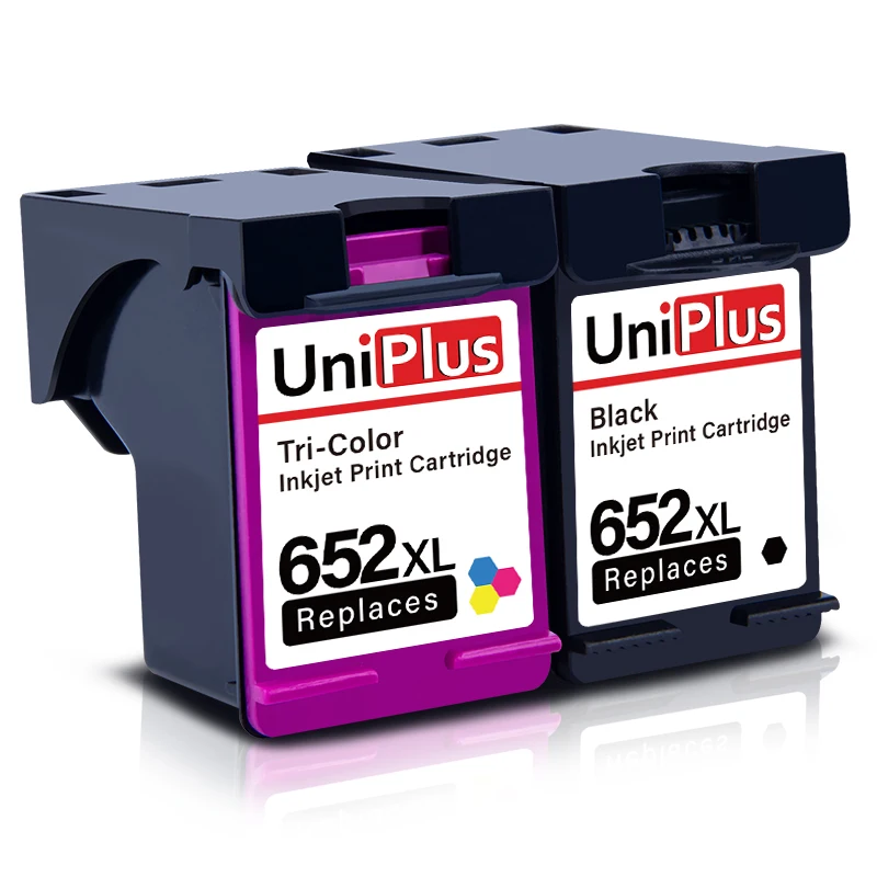 UniPlus 652XL цветной чернильный картридж подходит для HP 652 XL восстановленная