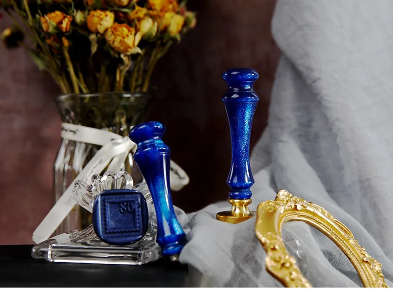 

Retro Crysta Gemstone Sealing Wax Stamp Handle DIY Hobby Tools Seal Stamp Replace Handle Head Sealing Wax Bead Stamp Craft Gift