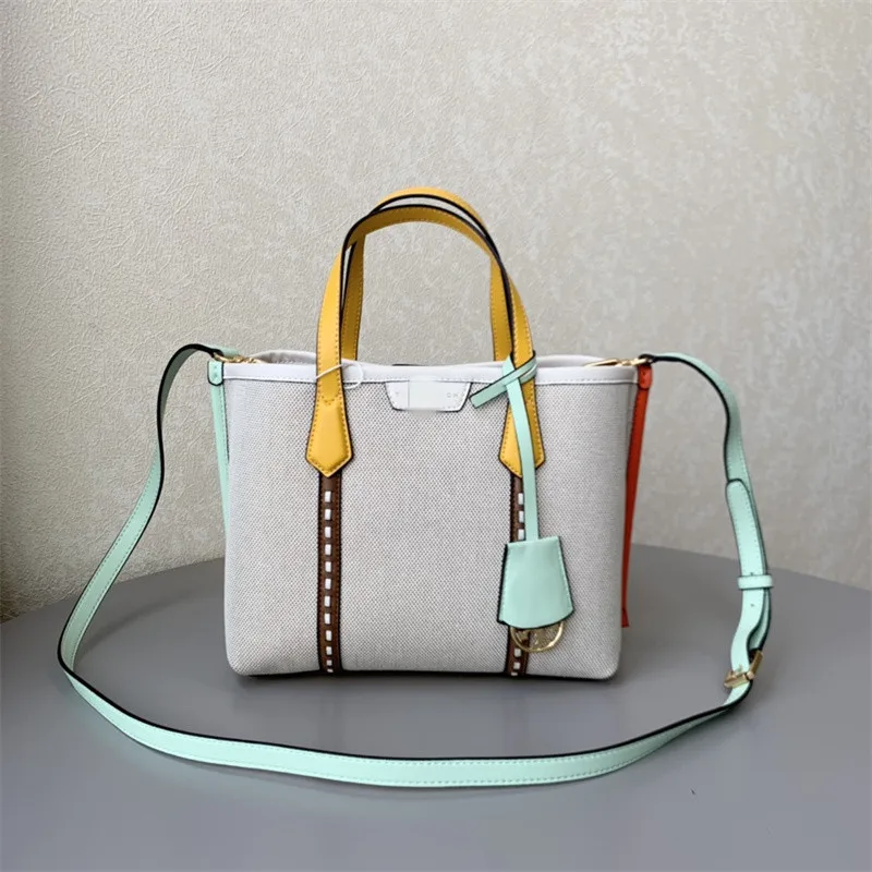 

Perry small women's BAG canvas with Leather Handbag Shoulder Bag Shopping Bag Tote Bag TB women's bag versatile