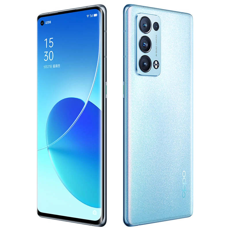 Оригинальный смартфон Oppo Reno 6 Pro + внешняя фотография Snapdragon 870 Android 11 0 55 дюйма 90 Гц 50
