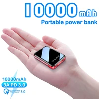 10000mah power bank portable phone fast charger digital display usb charging external battery pack for samsung xiaomi iphone