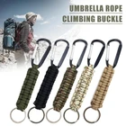 1 шт. шнур парашютный трос, брелок, карабин, безопасное снаряжение для выживания, тактические военные наборы нитей, шнурок для ключей, уличные инструменты