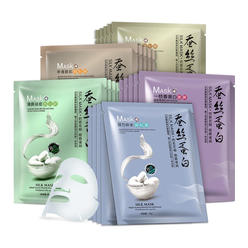 Один весенний глубокий Увлажняющий Шелковый порошок маски для лица отбеливание