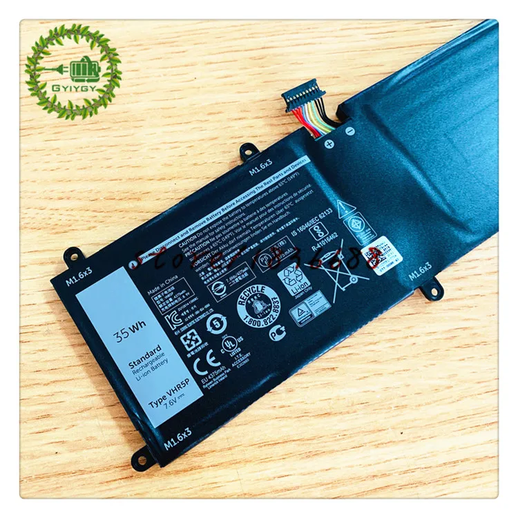 GYIYGY 7 6 V 35WH VHR5P батарея для Dell Latitude 11 5175 Tablet XRHWG 0XRHWG RHF3V|Аккумуляторы ноутбуков| |