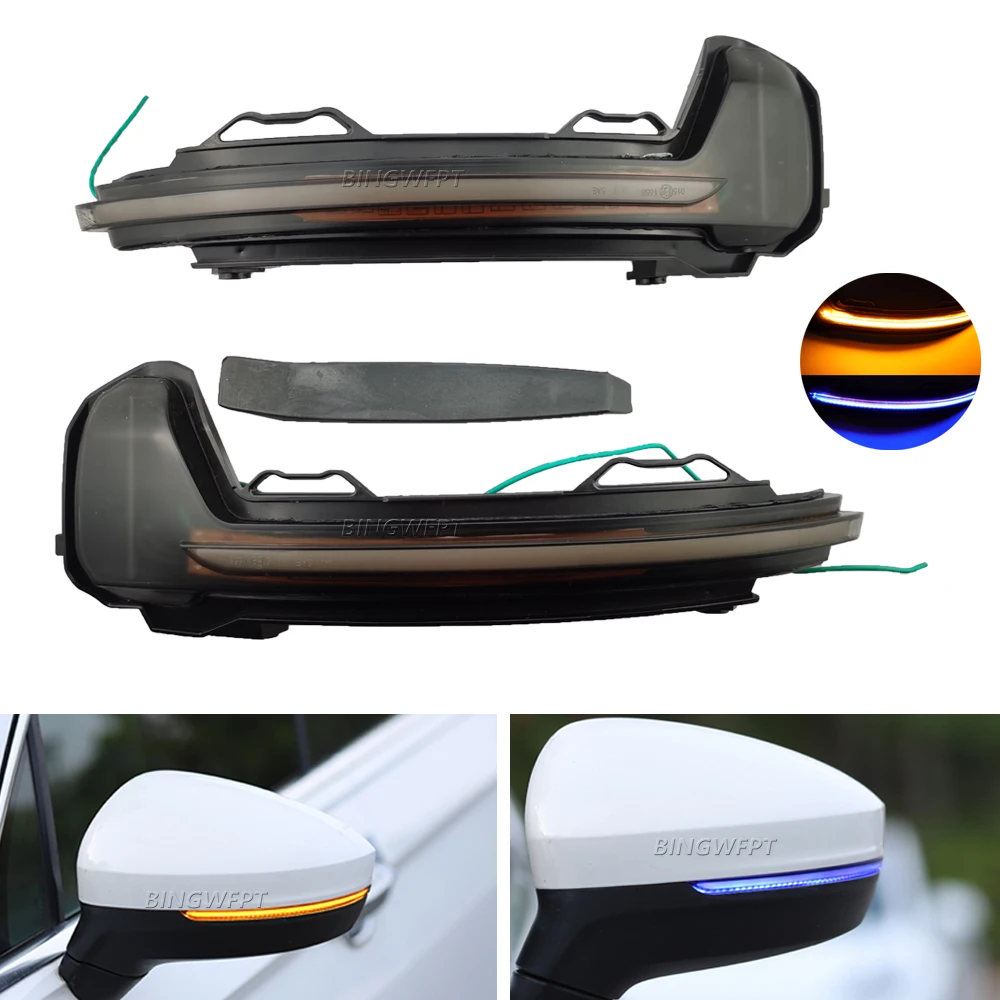 

NEW For VW light LED Blinker Turn Signal Dynamic Mirror For Volkswagen Tiguan MK2 II R 5N 2017 2018 2019 2020