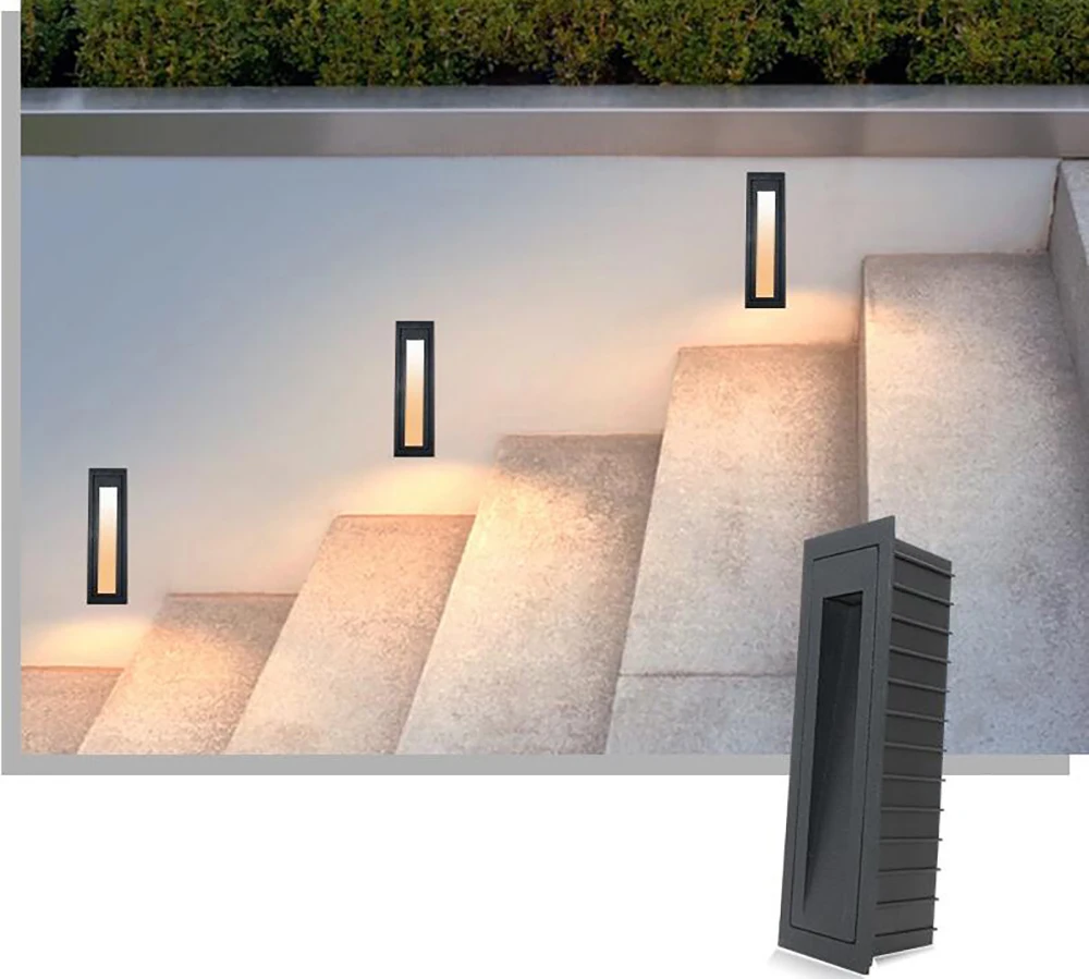 Уличный настенный светильник 2 Вт алюминиевый водонепроницаемый угловой