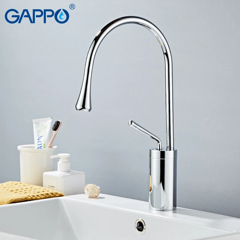 GAPPO современный латунный Смеситель для раковины Современный ванной комнаты