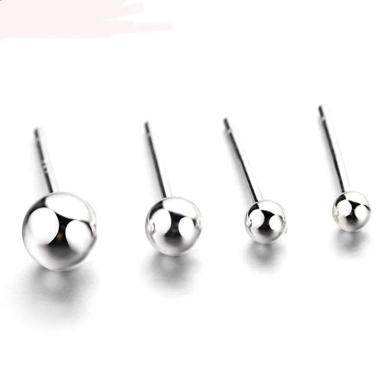 Женские маленькие круглые жемчужные серьги корейский подарок из стерлингового