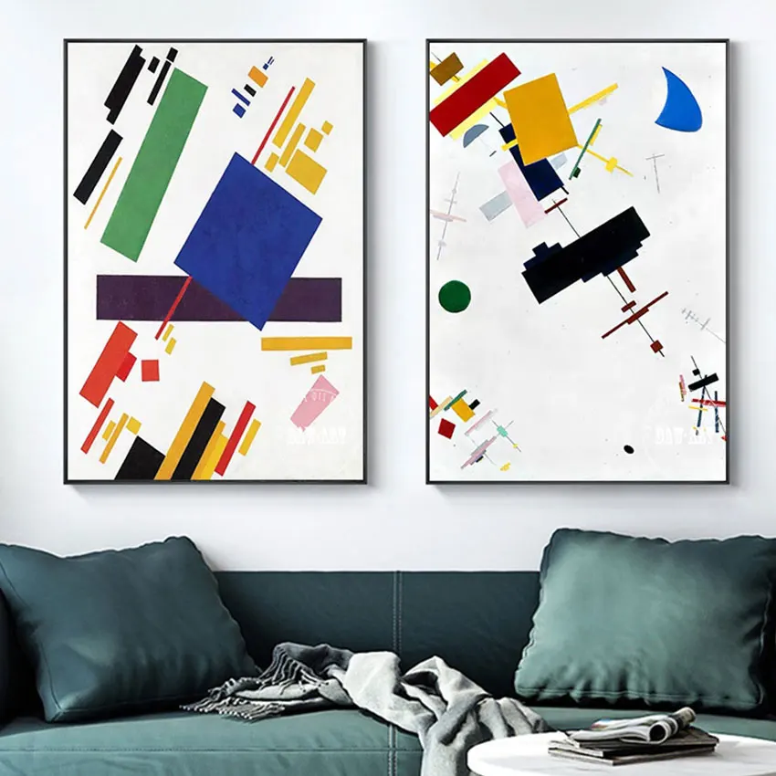 2PCS 1 Set Free Shipping Contemporary High Quality Idea Abstract Paintings On Canvas Large Bedroom Decor Unframed Hot Sale |