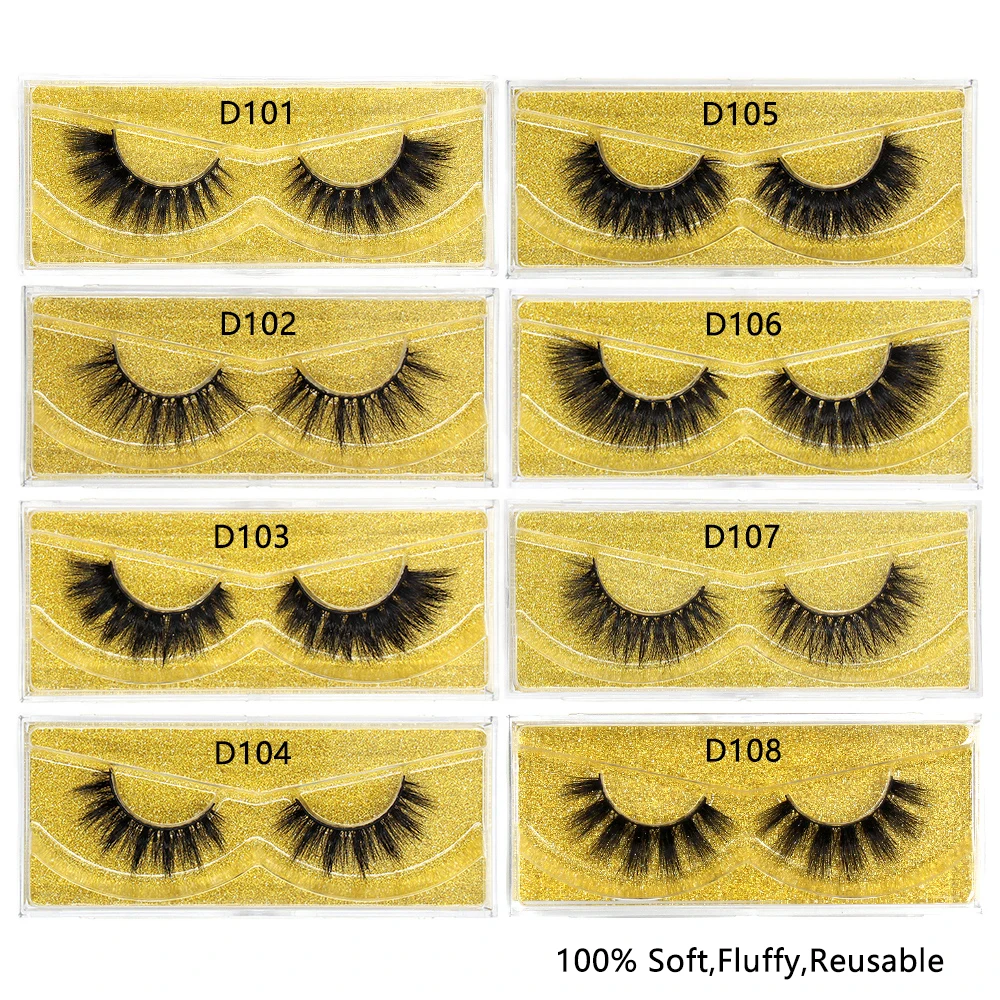 FOXESJI 3D норковые накладные ресницы мягким утеплителем натуральный ресница ручной