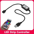 Совместимая с Bluetooth беспроводная домашняя RGB светодиодная USB-лента, контроллер, световая лента, светодиодсветильник лента RGB, освещение, Лидер продаж