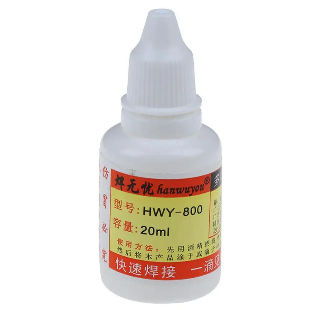 

20ml/50ml Steel Liquid Flux Welding Solder Non-toxic Copper HWY-800 Paste Flux Liquid Solders Water Liquid Solders