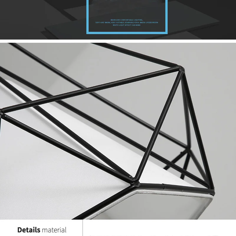 Современный винтажный железный подвесной светильник для гостиной Алмазный