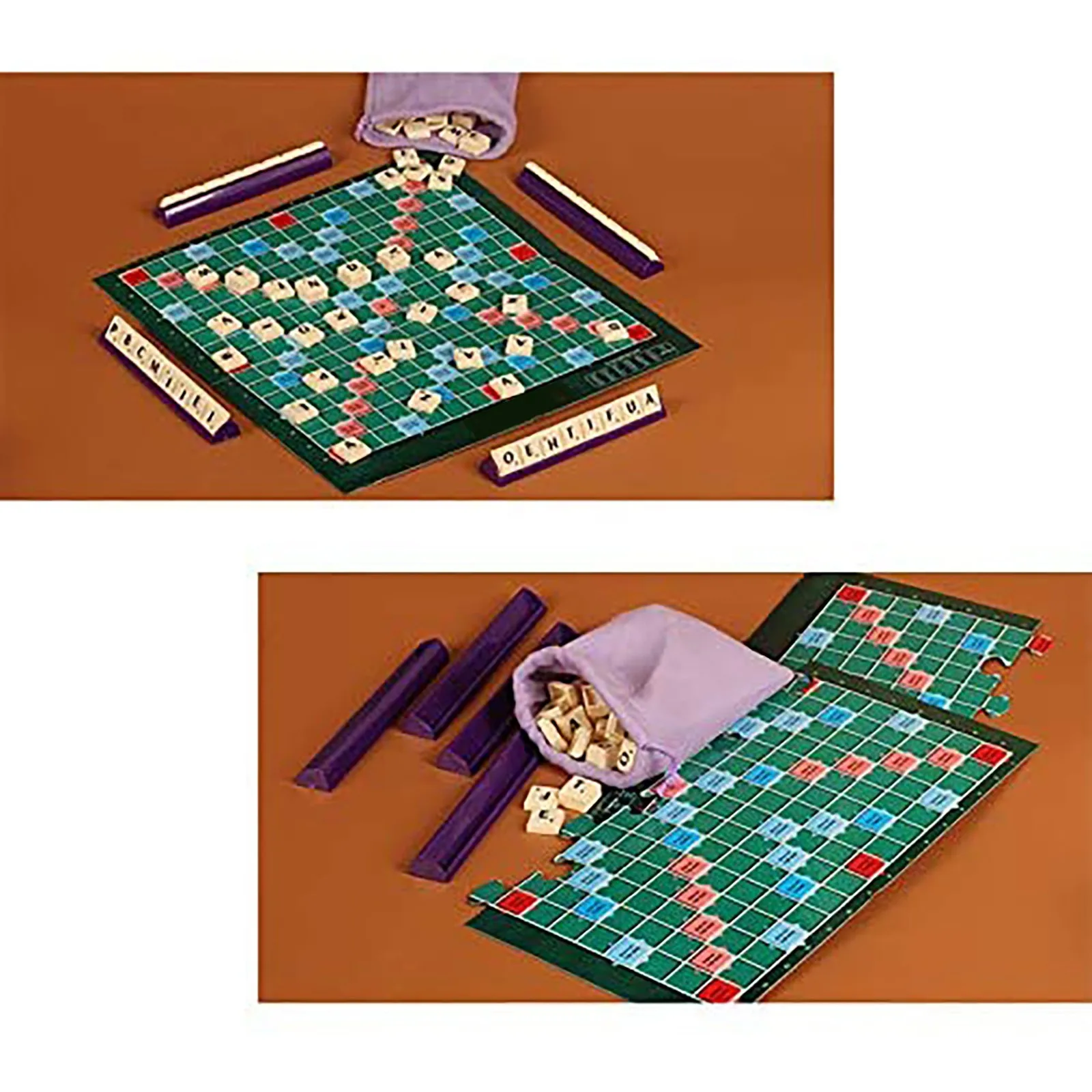 

New Early Educational Toy Scrabble Board Game Family Kids Adults Puzzle Game Toy Board Spelling Table Jigsaw Words Teaching Aid