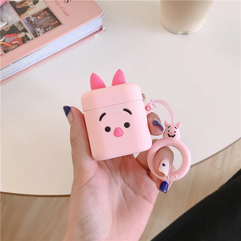 Чехол для Honor FlyPods Pro силиконовый Bluetooth чехол для наушников для FreeBuds 2 Pro Противоскользящий защитный чехол 3D поросенок Минни милый