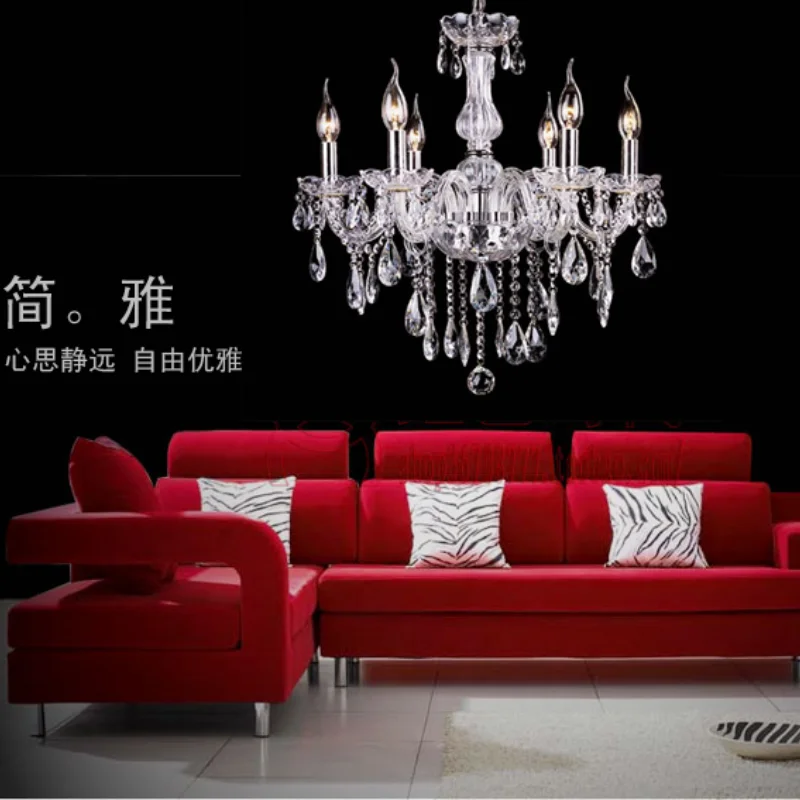 Современная Большая Хрустальная люстра Роскошная обувь с украшением в виде