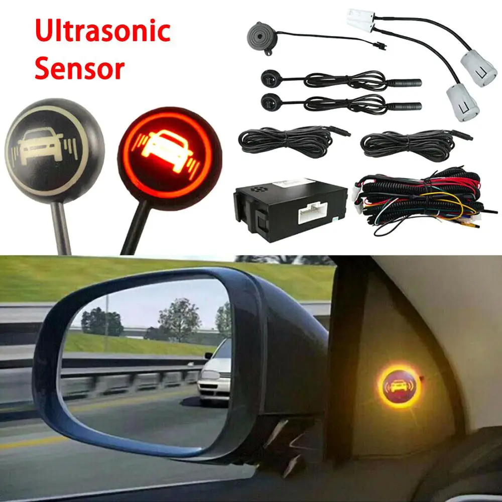Car Blind Spot Detection System Bsm Universal Ultrasonic Sensor Radar Monitoring System Change Lane Aided Parking Car Accessorie