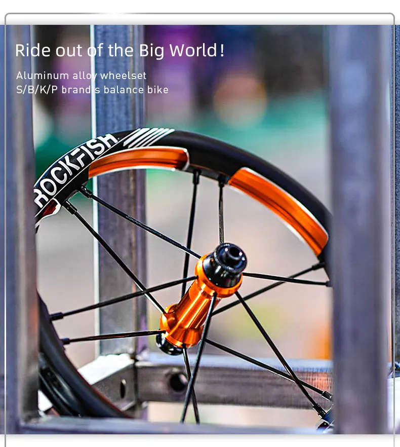 Rockfish R6 12 inches Double Wall Balance Kids Push Bike Wheel 84 90 95mm CNC Child Bicycle Wheelsets | Спорт и развлечения