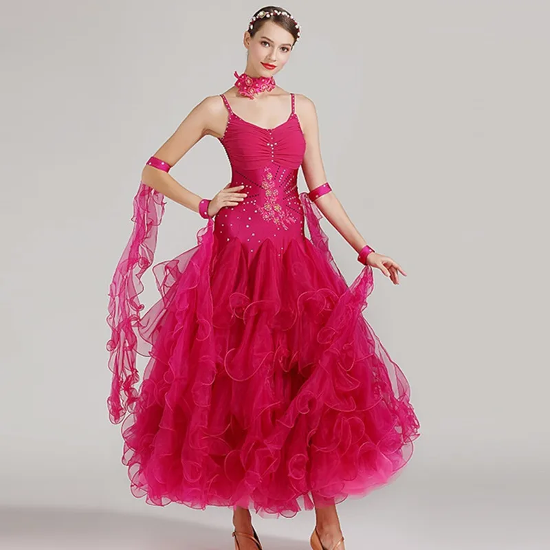Гладкое бальное платье для бальных танцев Венского вальса женские платья foxtrot