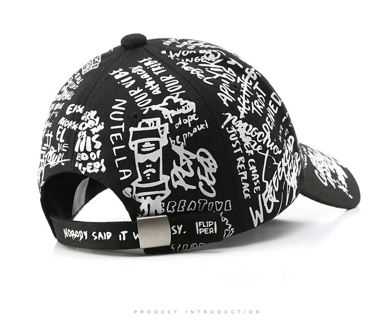 

Graffiti Baseball Cap Women Men 2020 Summer Letter Print Snapback Gorras Hombre Casquette Femme Hip Hop Women's Hats