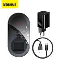 Baseus 24W Wireless Charger For Airpods for iPhone With USB Cable 12V CN EU UK Charger Fast Charging Phone Charger Pad
