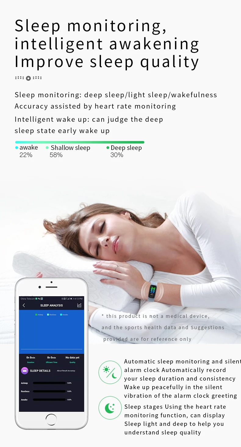 ONEMIX Fashion Smart Fitness Watch Waterproof Sport Pedomoter Oxygen Blood Pressure Monitor Accurate Step Counter Bracelets