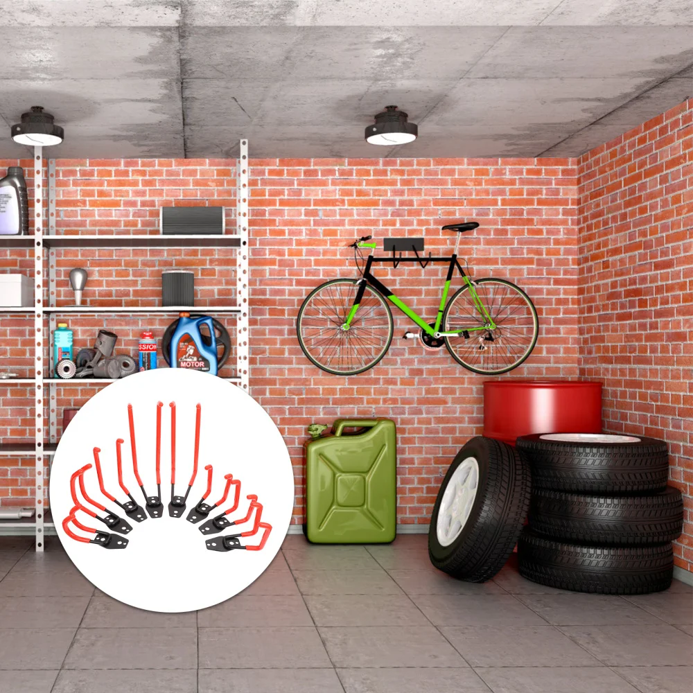 8 шт. настенные крючки для гаража|Крючки и направляющие| |