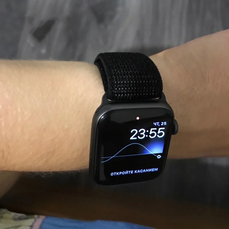 Петля нейлоновый ремешок для apple watch 38 мм 42 мм 40 мм 44 мм 1 2 3 4 тканый нейлоновый ремешок Ремешок для iWatch 4 узор браслет ремешок для часов