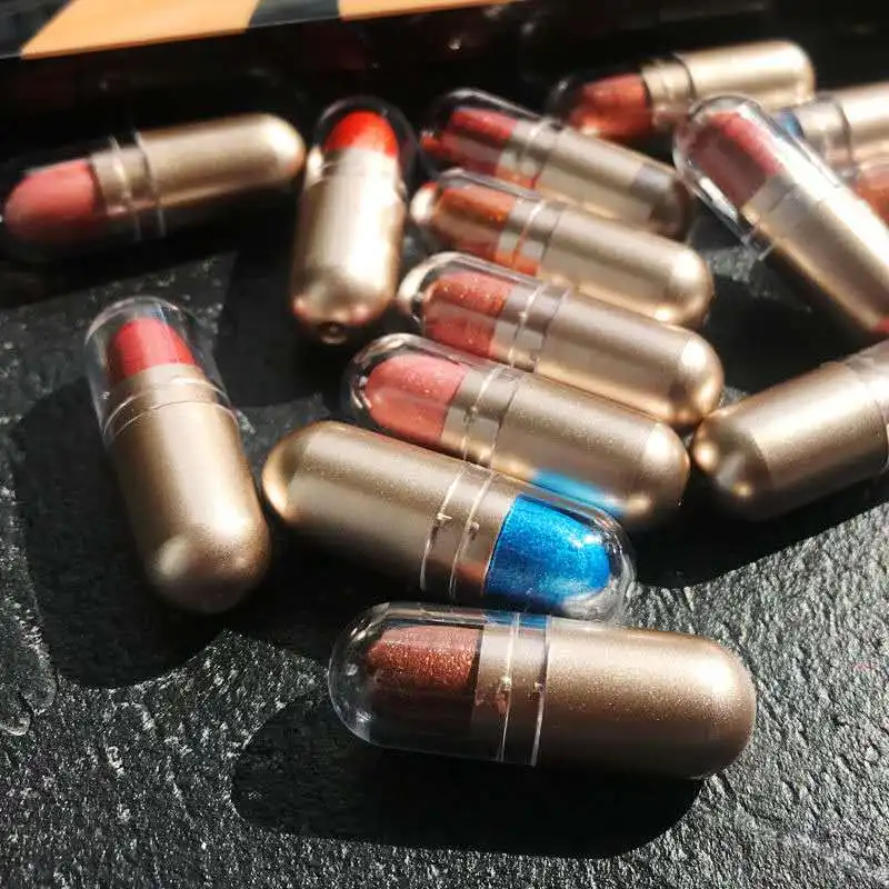 

12 Colors Fusion Makeup Capsule Eyeshadow Palette Highlighter Shimmer Pigment Waterproof and Easy to Paint Cosmetics