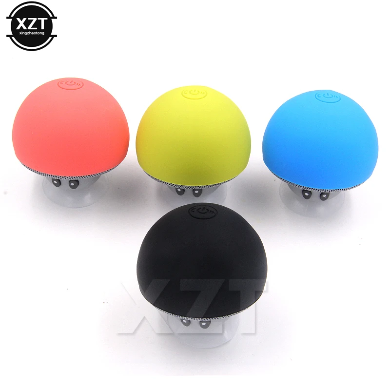 Портативный Мини Bluetooth Динамик милые Беспроводной гриб душ стерео музыкальный