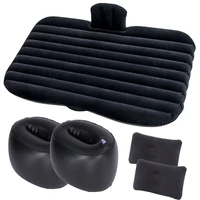 air inflatable car travel bed universal for back seat multi functional sofa pillow outdoor camping mat cushion car accessories