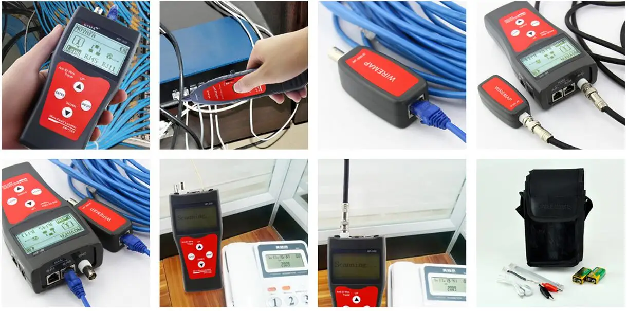 NOFAYA NF-300 Lan тестер RJ45 ЖК-кабель тестер сетевой управляющий провод трекер без шума анти-помех NF_300
